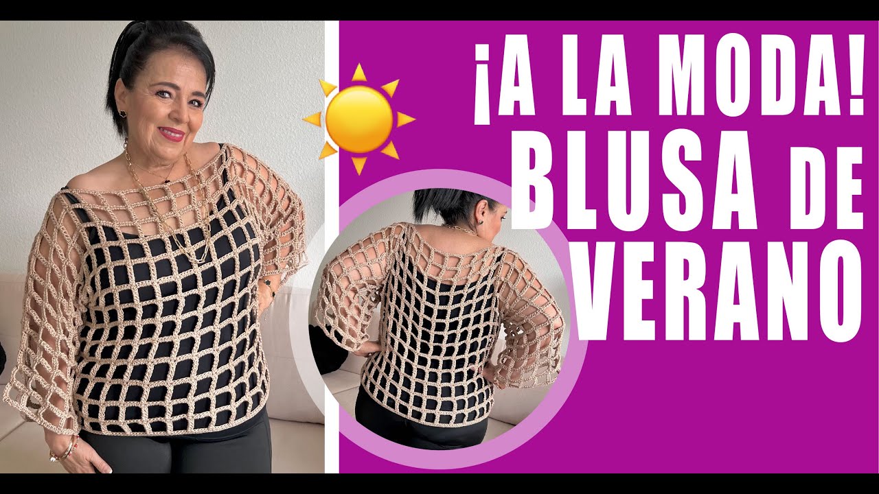 ☀️Blusa Especial para el Verano - Cómo tejer ​✨Yo Tejo con LAURA CEPEDA