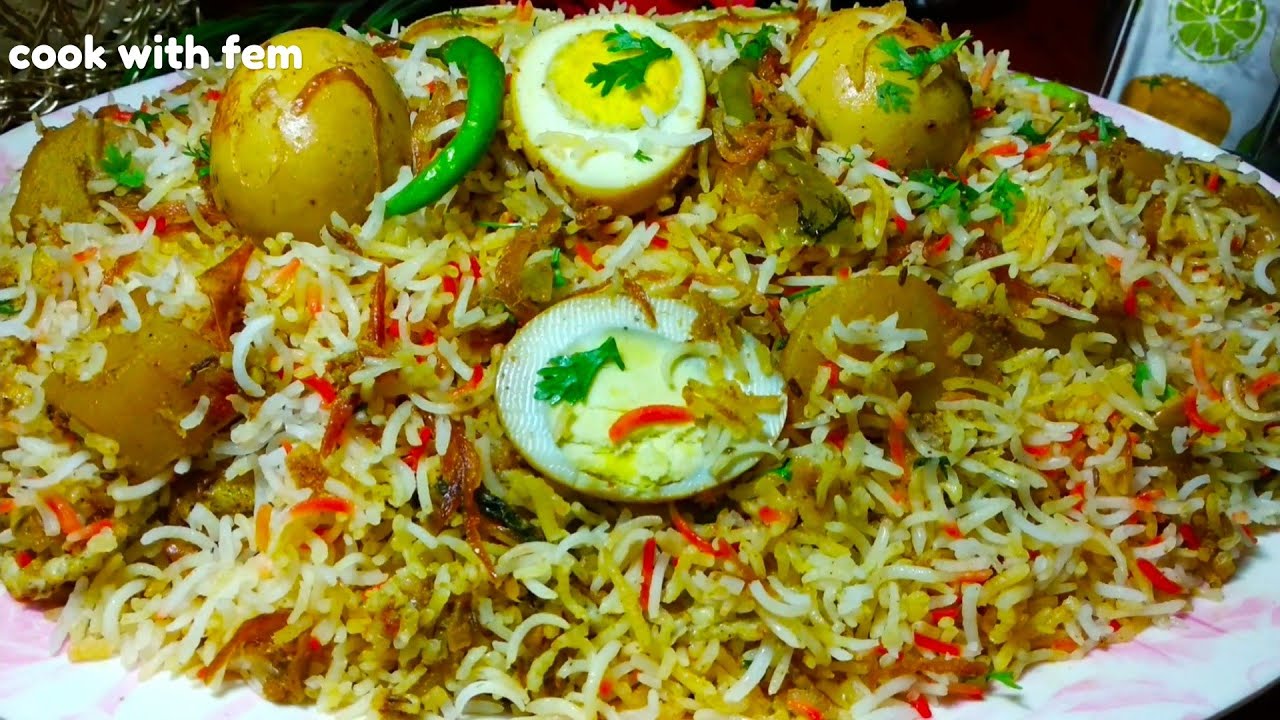 Egg Biryani Recipe | Restaurant Style Egg Biryani |अंडा बिरयानी /Ande Ki Biryani - Cook With Fem