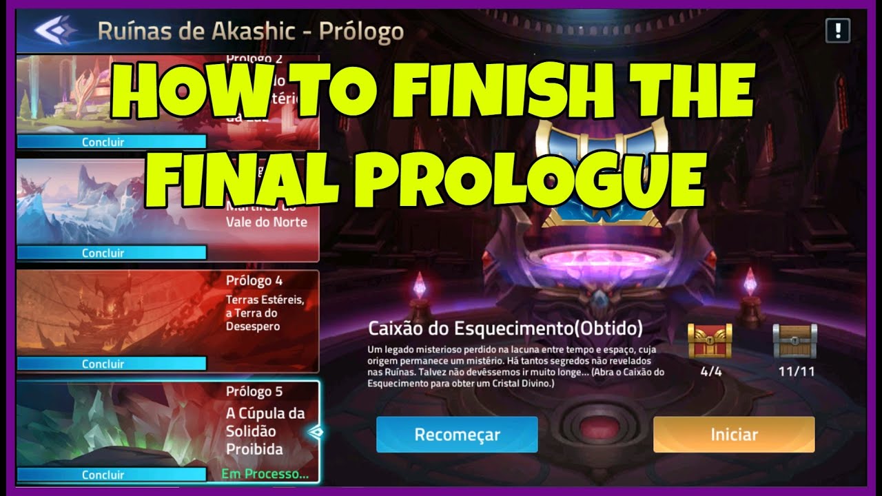 HOW TO FINISH AKASHIC RUINS PROLOGUE 5(FINAL) - MOBILE LEGENDS ADVENTURE