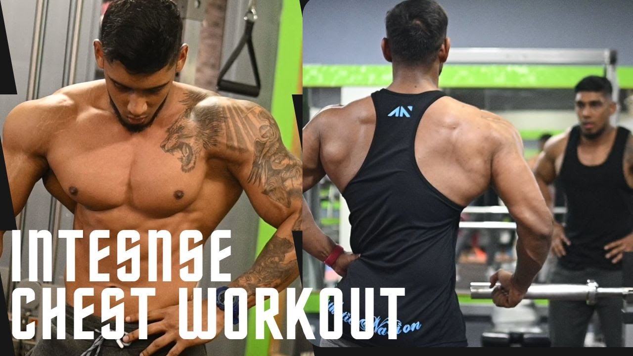 INTENSE CHEST WORKOUT AND POSING SESSION IN THE MIDDLE .#TEAMPOWERHOUSE