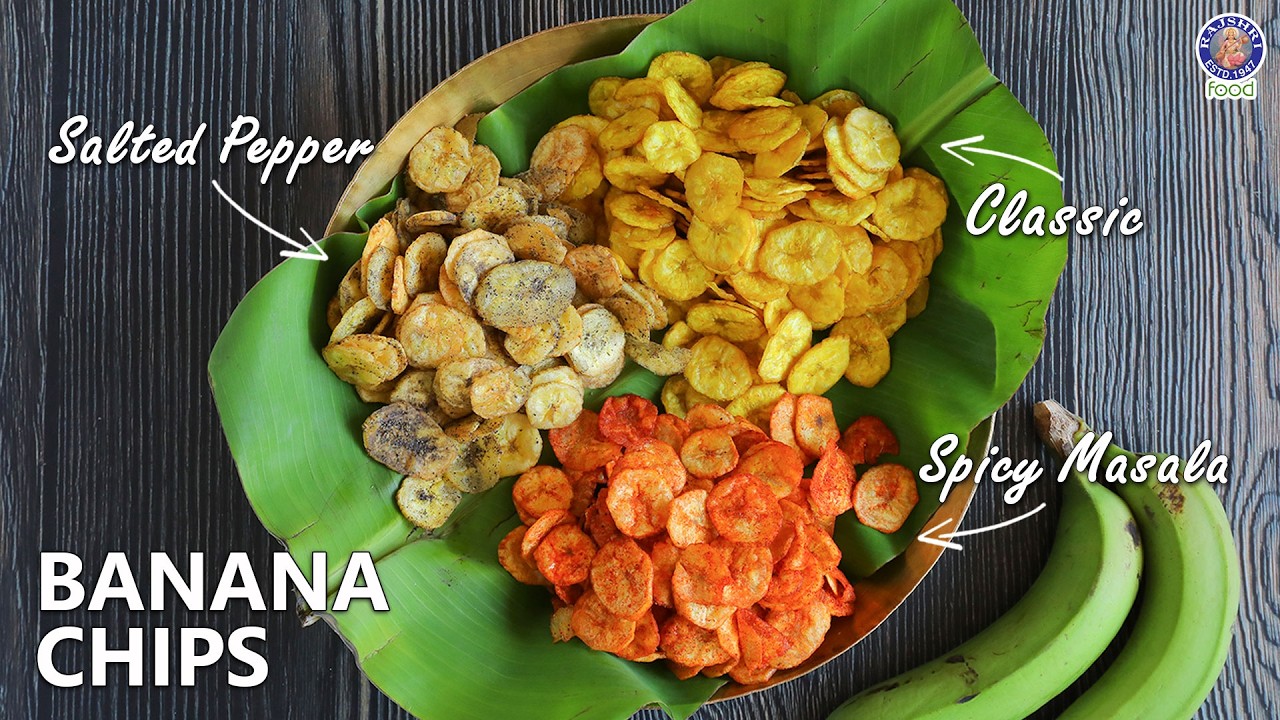 How To Make Crispy Banana Chips Recipe In 3 Ways | Classic, Salted Pepper, Spicy Masala | Chef Varun