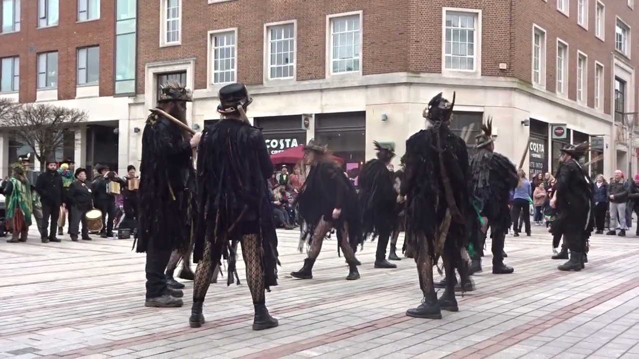 Beltane Border Morris - Grey Wethers  Exeter  4 Feb 23