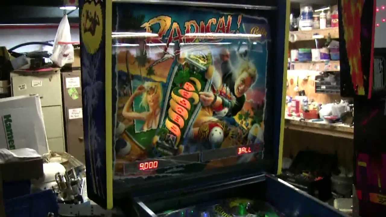 #318 Bally RADICAL Pinball Machine -Only 1315 made!  TNT Amusements