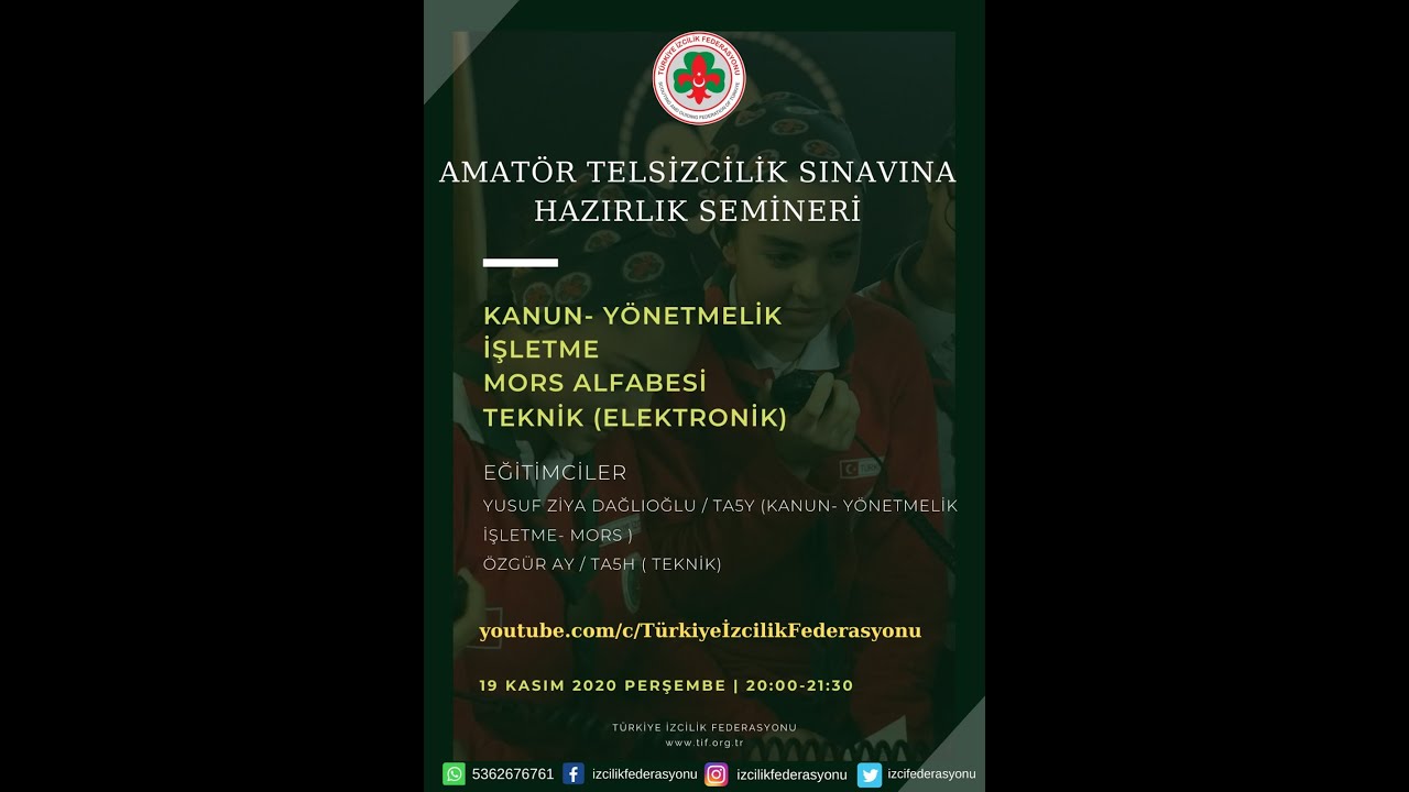 AMATÖR TELSİZCİLİK SINAVINA HAZIRLIK SEMİNERİ 2