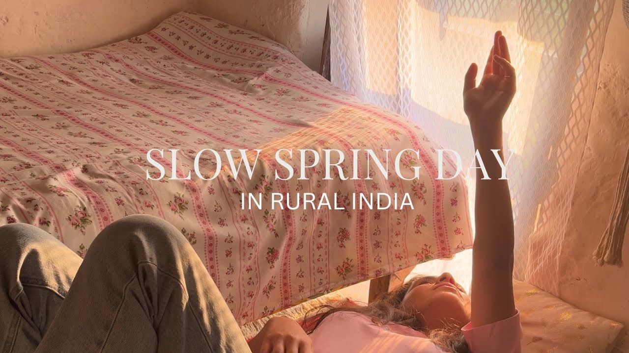Slow Spring In India| Shortbread Cookies | Watercolour Painting #slowliving #silentvlog