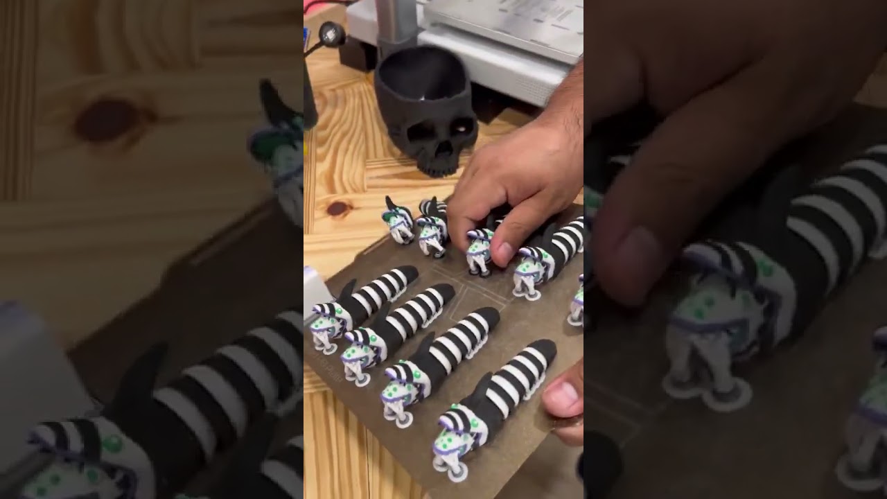 🪱 Sandworm em 3D &ndash; direto das dunas para a sua mesa! #bambulaba1 #impress&atilde;o3d #timelapse3d