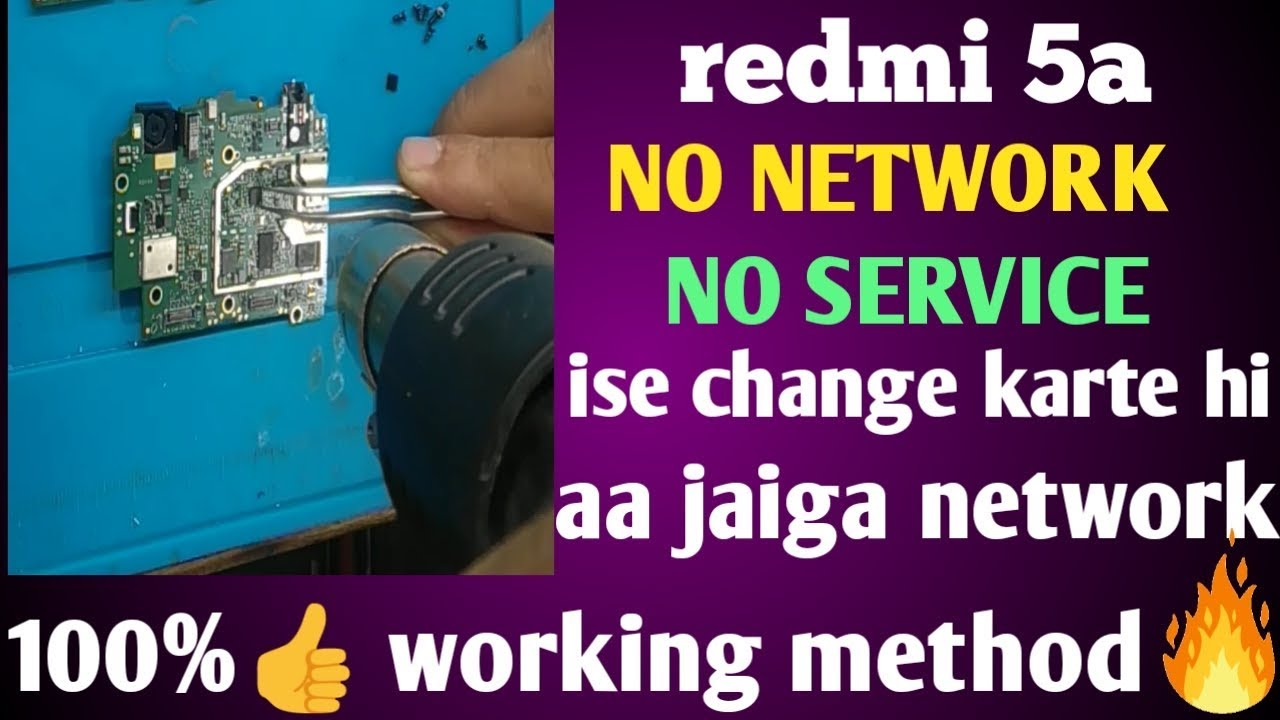 Redmi 5a No Network & No service Solution