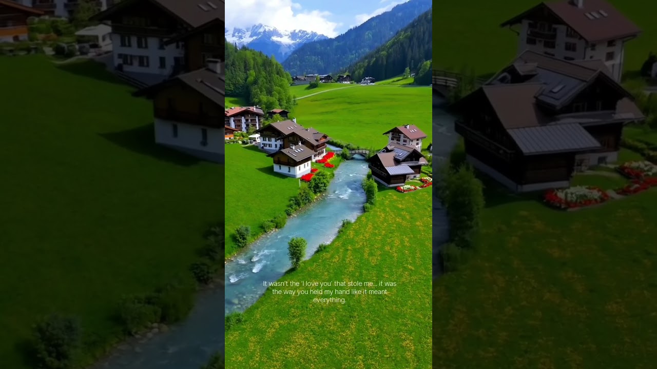 Aesthetic Switzerland Countryside Serenity!#Shorts #travel #nature#mountains #relaxing#countrybeauty