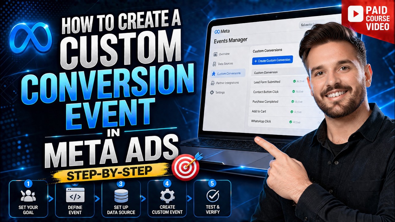 How to Create a Custom Conversion Event in Meta Ads (Step-by-Step) 🎯