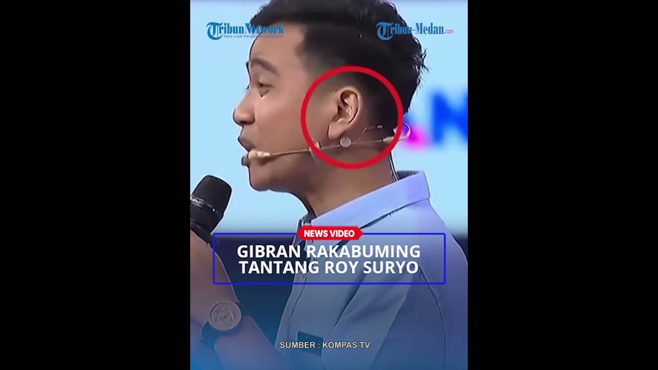 GIBRAN RAKABUMING Tantang Roy Suryo X-Ray saat Debat Cawapres