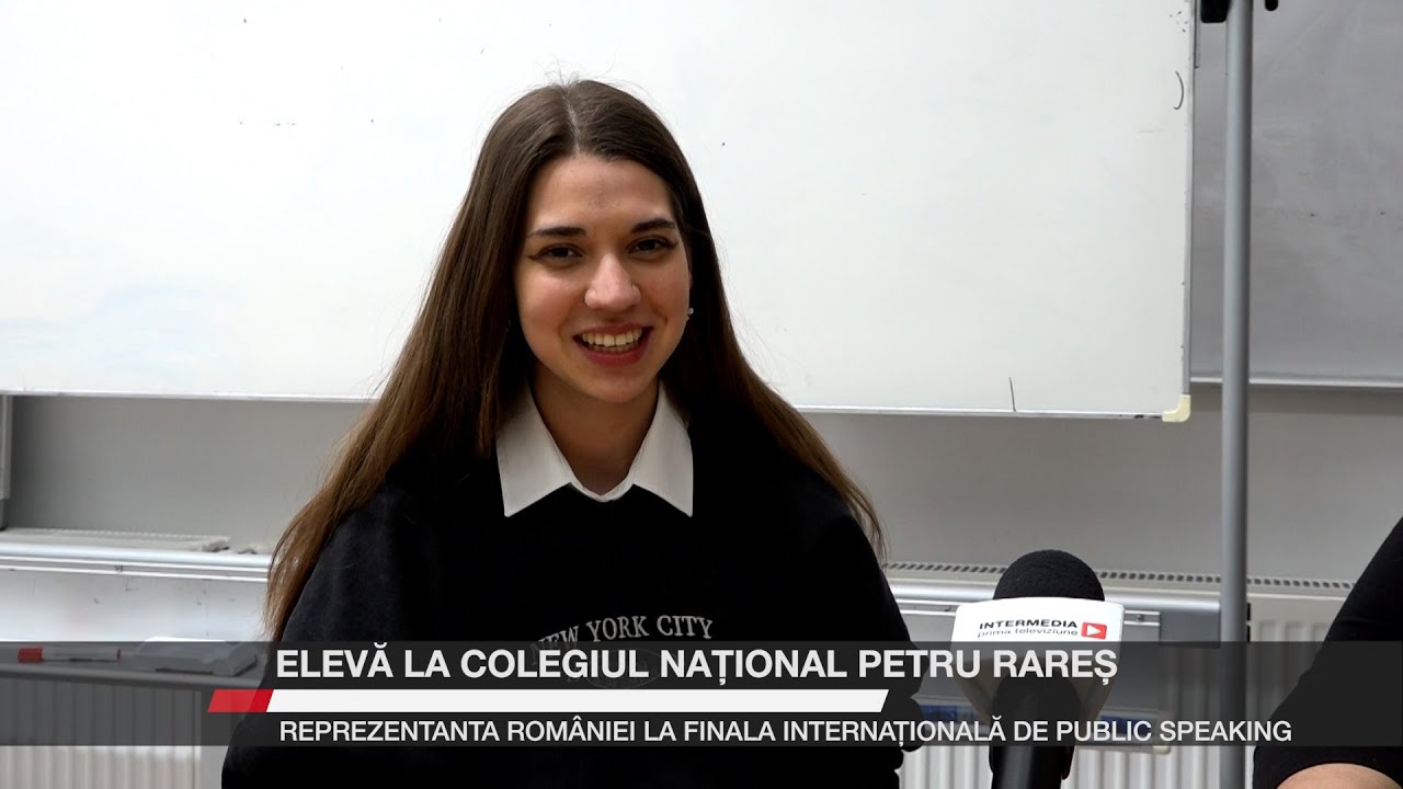 Elevă a Colegiului Petru Rareș, reprezentanta României la finala internațională de Public Speaking
