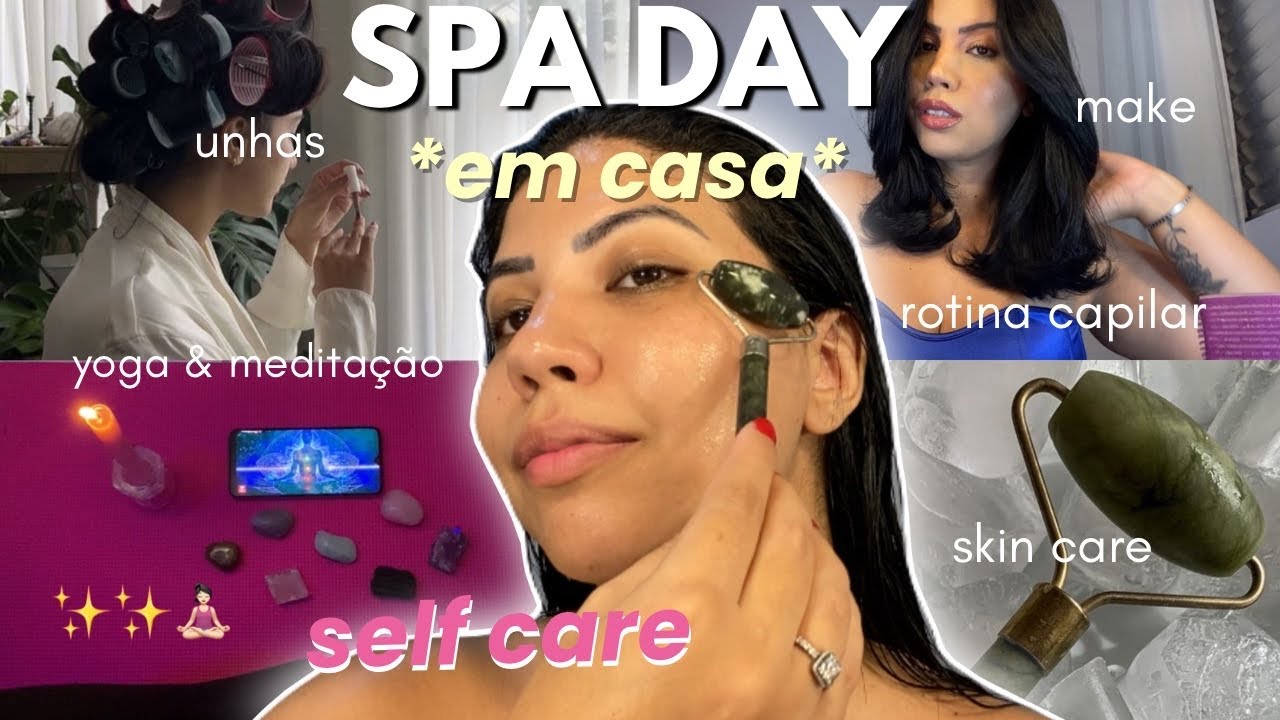 fiz um SPA DAY em casa 🌷autocuidado, cabelo e depilação