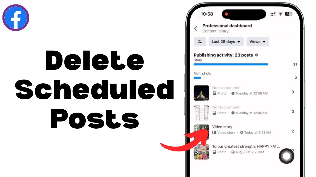 How To Delete Scheduled Posts on Facebook