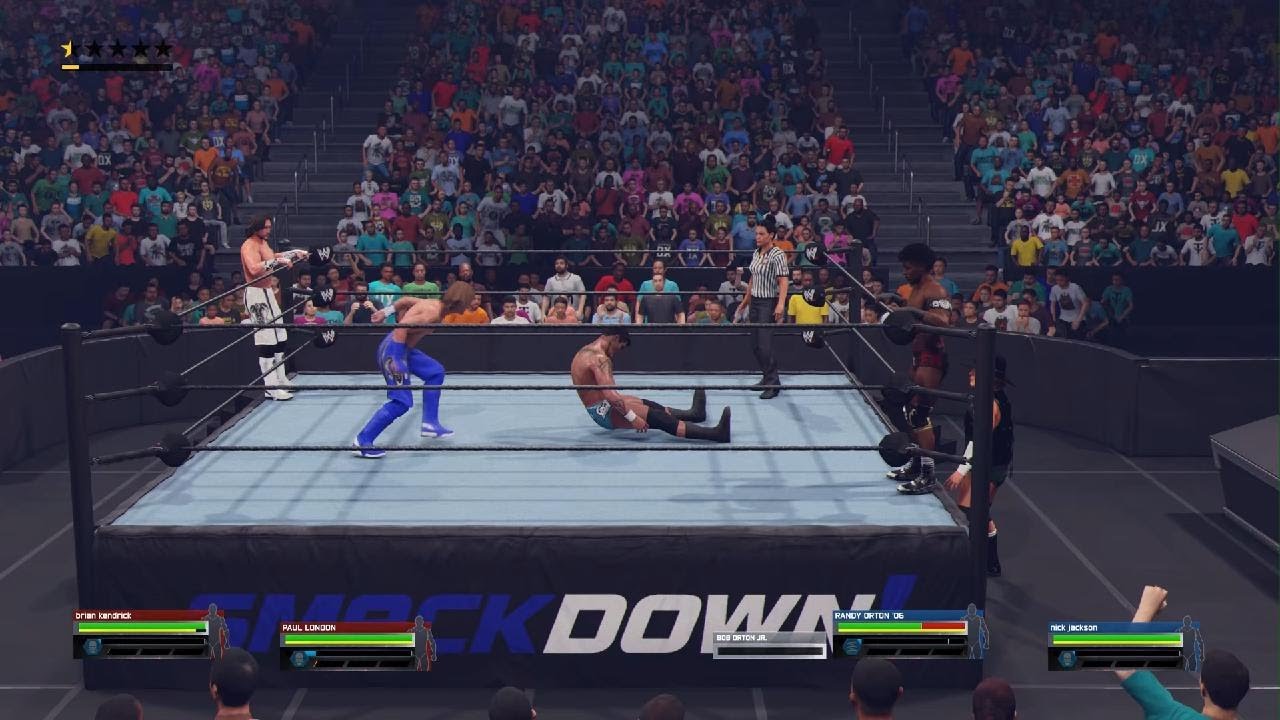 WWE 2K25 the Legend Killers vs London and Kendrick Tag Team Title Match Smackdown 2005