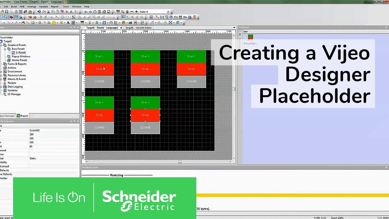 Creating a Vijeo Designer Placeholder | Schneider Electric