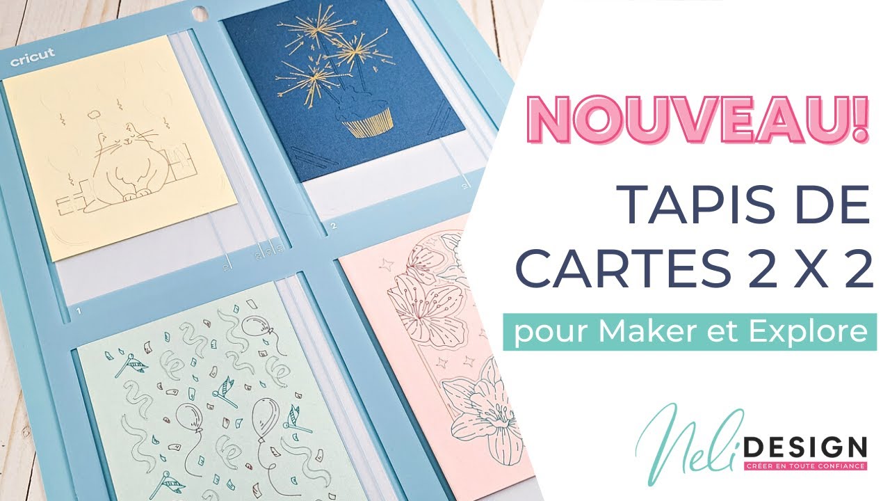 Comment utiliser le tapis pour cartes Cricut 2 x 2 + trucs pour faire plusieurs cartes à la fois