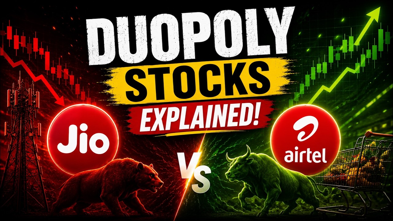 Duopoly Explained In Telugu | Duopoly Stocks vs Monopoly Stocks | Stock Market For Beginners