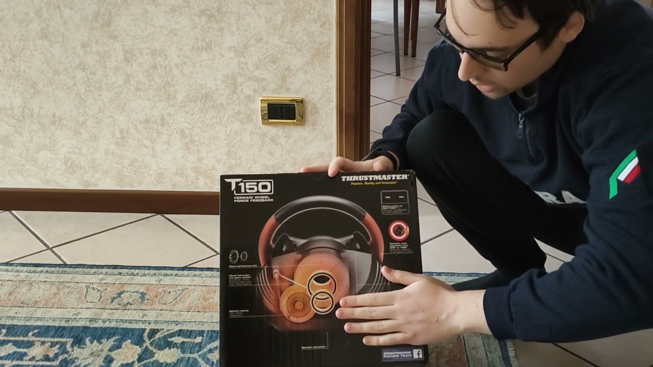 Volante Thrustmaster T150 ferrari. Unboxing, prime impressioni, settaggio e piccolo test drive.