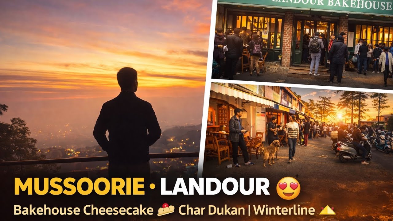 Is Landour Mussoorie Worth It? Bakehouse, Winterline & Char Dukan Experience! @_AnirudhPratap_ 