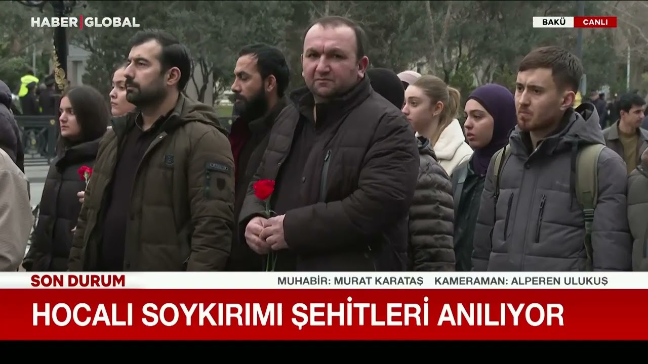Bakü'de Hocalı Soykırımı Şehitleri Anılıyor!