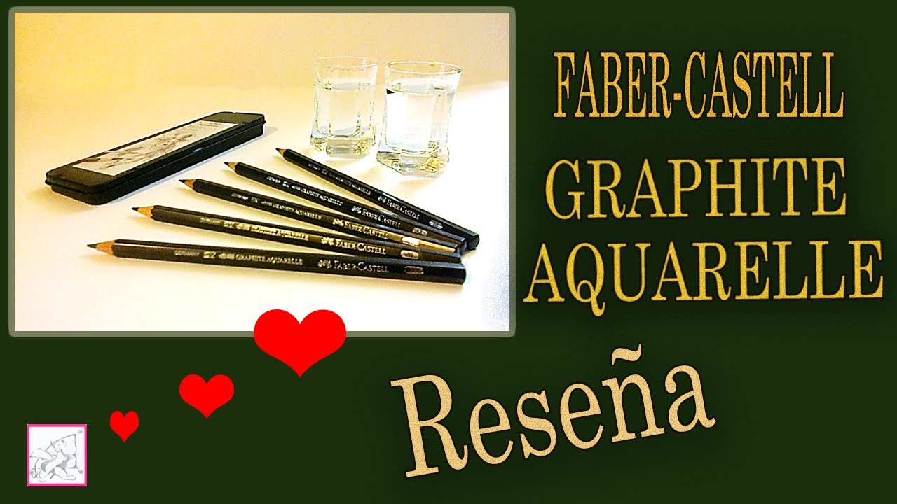 Faber-Castell Graphite Aquarelle RESEÑA 😍 Lápices acuarelables Grafito para dibujar y pintar