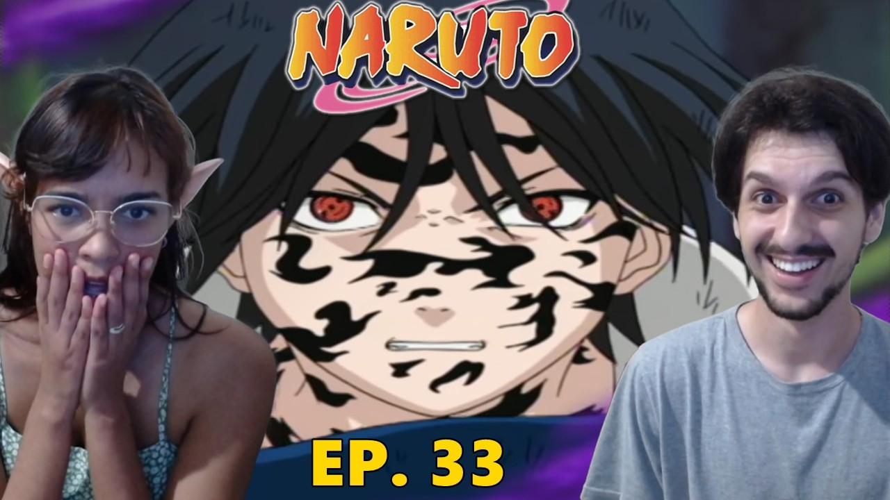 A MARCA DA MALDIÇÃO! | Namorada Assiste NARUTO pela Primeira Vez (Episódio 33)
