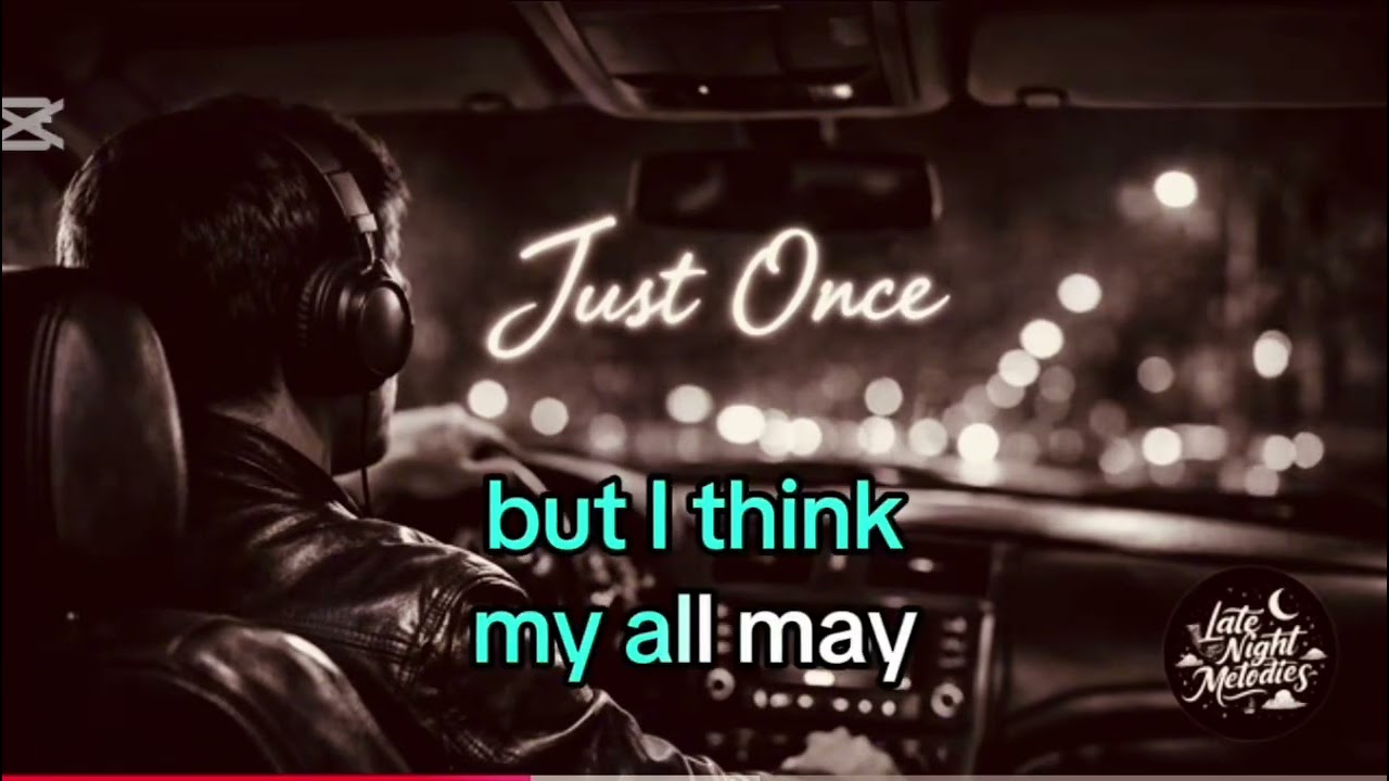 Karaoke Just Once - James Ingram (LNM AI Cover Version)