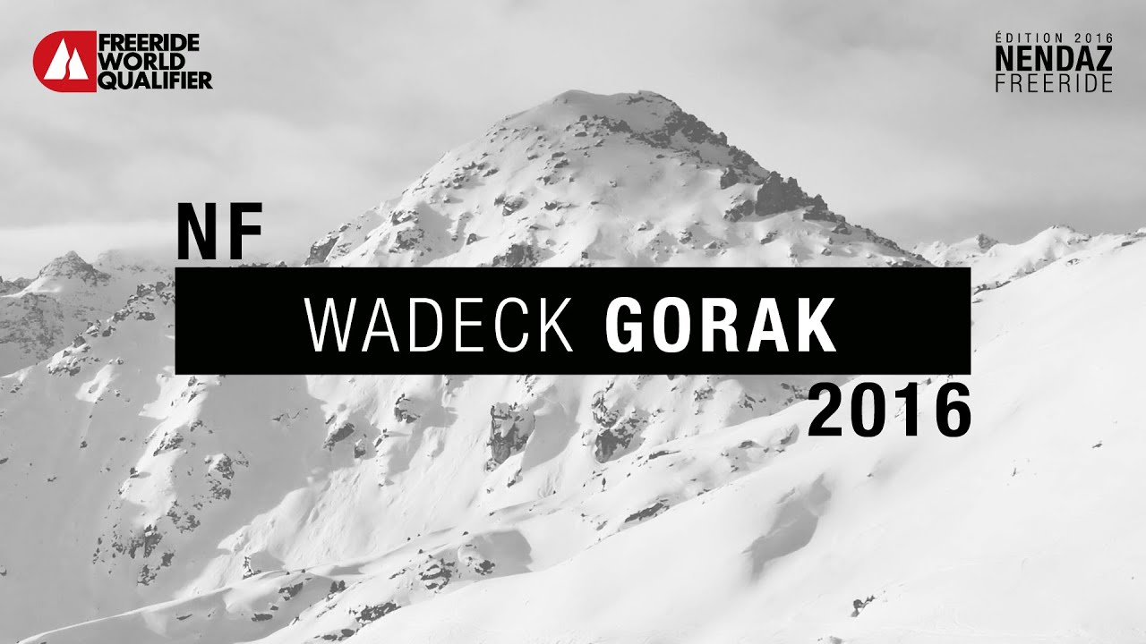 Nendaz Freeride 2016 - Wadeck Gorak - ski men