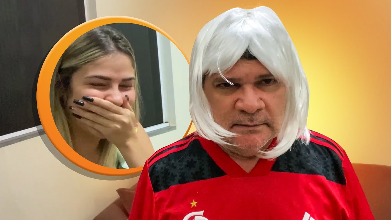 TROLLEI MEU PAI COM UMA PUBLICIDADE DE PERUCA!!
