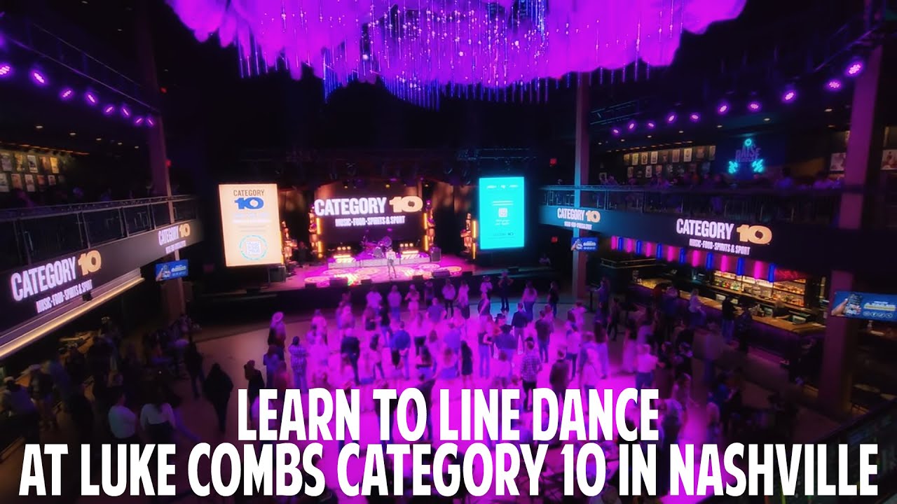 Learn To Line Dance at Luke Combs Category 10 Bar in Nashville