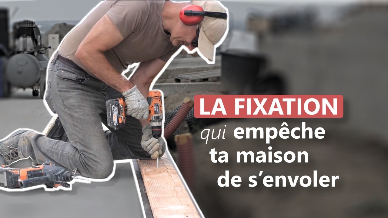 Fixation des lisses basses de maison ossature bois