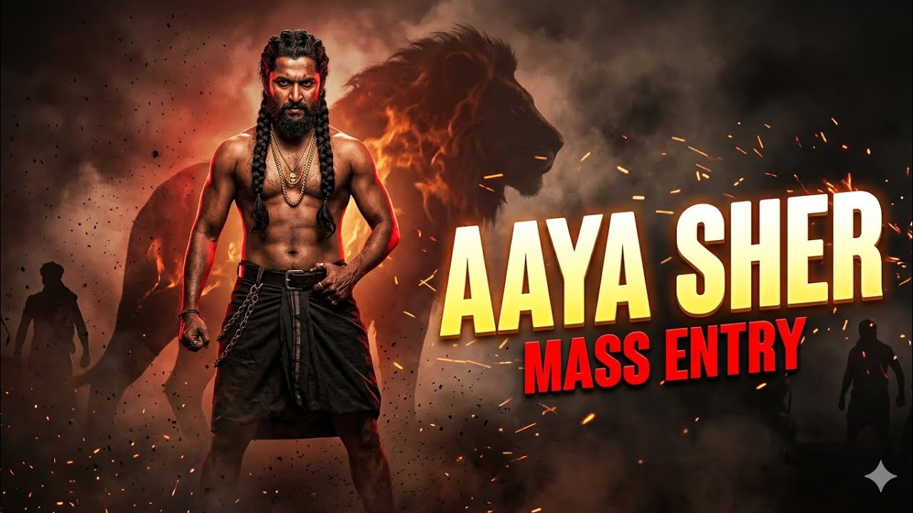 AAYA SHER 🦁 | Mass Entry Rap | The Paradise Inspired | Full Hindi Version 🔥