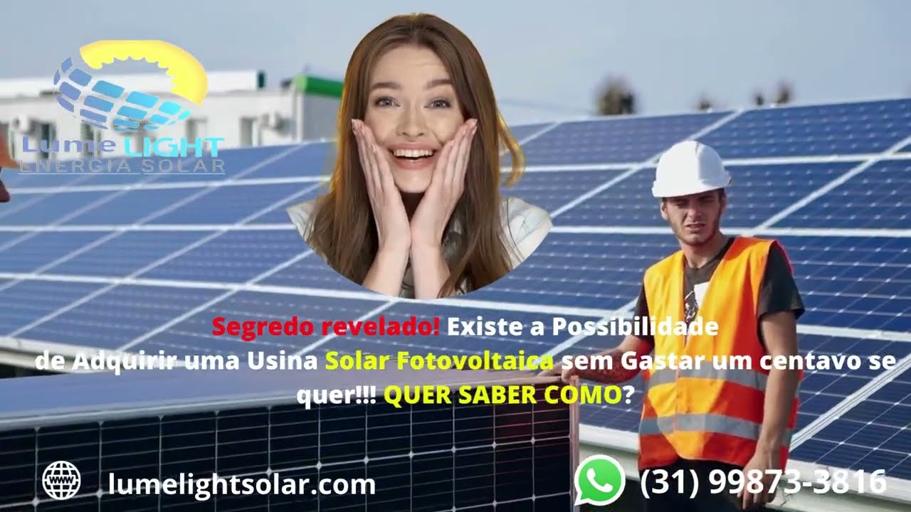 Lumelight Solar - Energia Solar Fotovoltaica Residencial ou Comercial - Pode Sair a Custo Zero