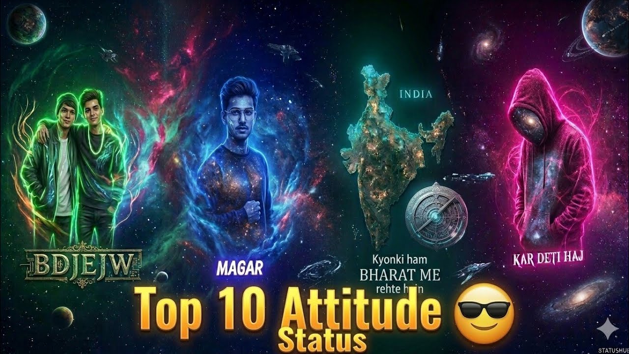 Top 10 Powerful Attitude Status 🔥 | Kyonki Hum Bharat Me Rehte Hai //attitude shayari 