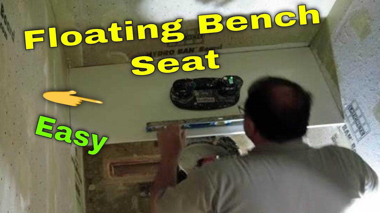 FLOATING shower  bench seat, How it is done.