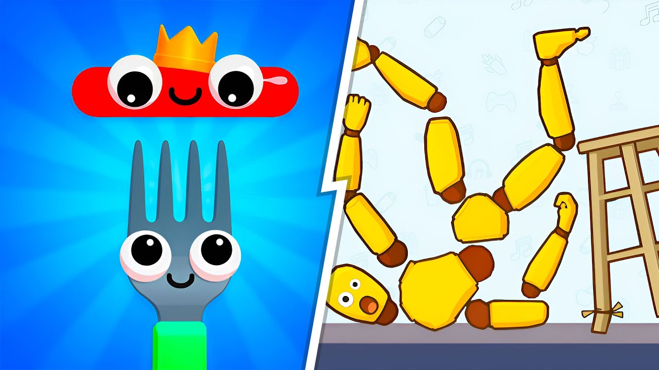 Fork N Sausage VS Kick & Break 🔥 Max Level SpeedRun Gameplay (Android,iOS) NEW UPDATE Ep 790