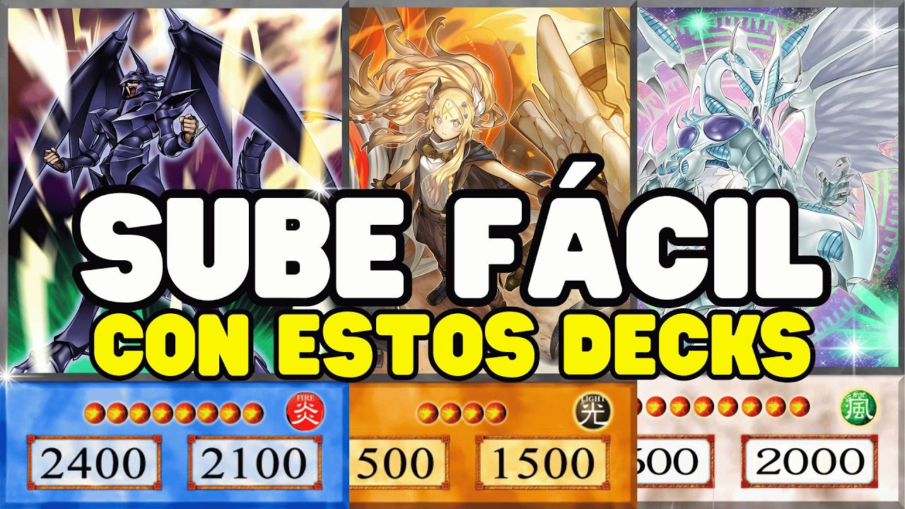 Los MEJORES DECKS HUMILDES para LLEGAR a ND MÁX en la NUEVA COPA KC de Yu-Gi-Oh! Duel Links