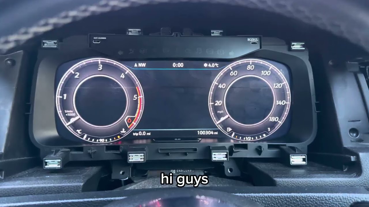 How to fix ‘error instrument cluster’ no sound on digital dashboard VW GTD MK7.5