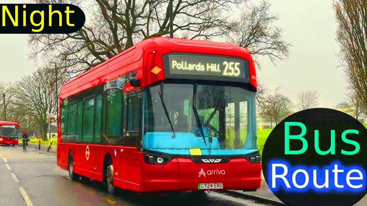 London Bus Route Upper Deck POV 255🚍  Single-Decker Bus | London City Walk