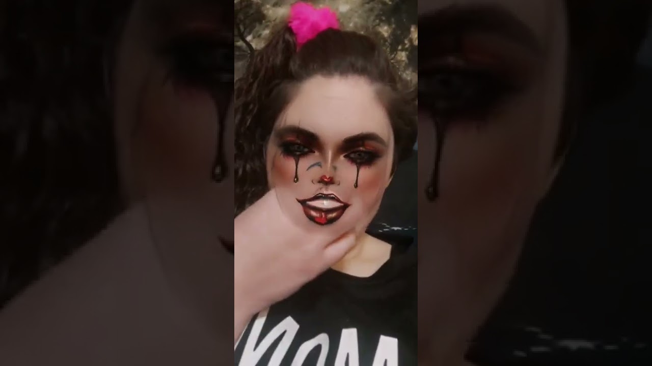 Blowing Bubble Gum Bubbles ASMR Tears Of A Clown Cartoon Filter
