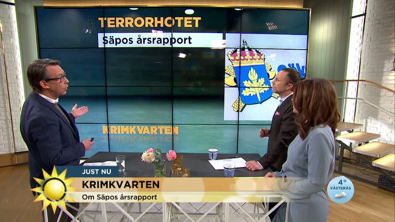 Krimkvarten med Hasse Aro - Nyhetsmorgon (TV4)