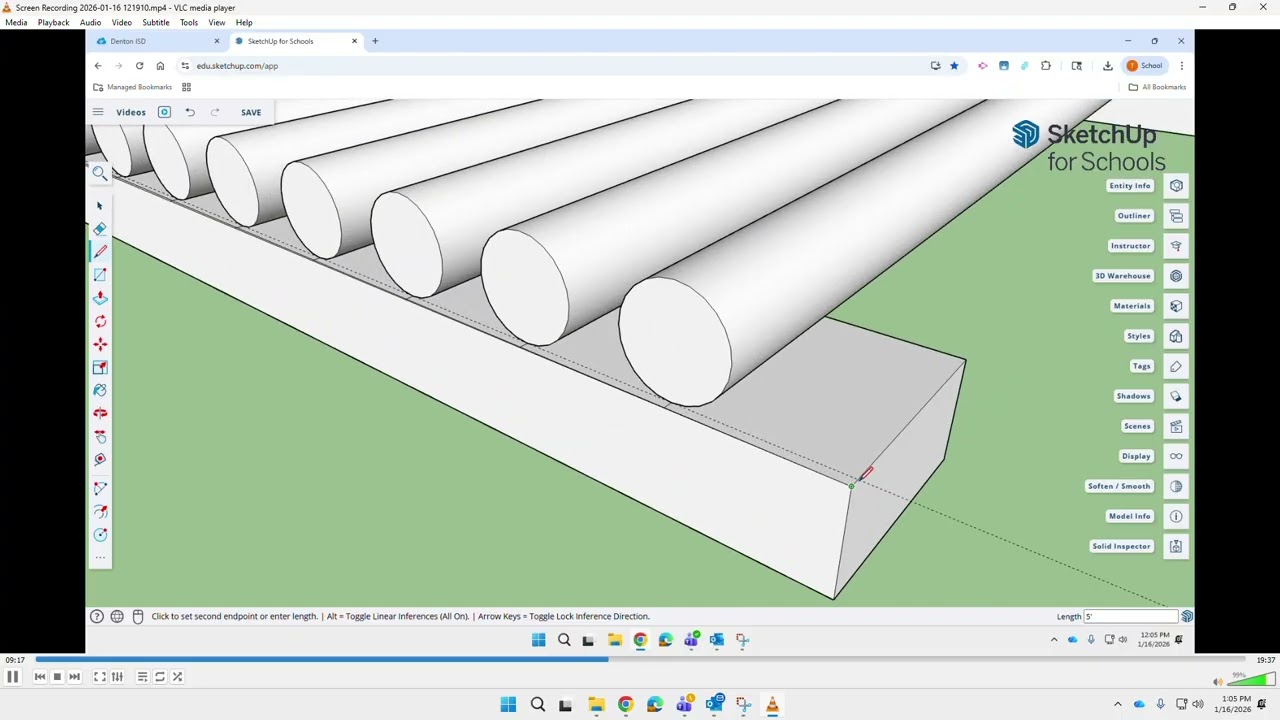 Sketchup - Cattle Guard Build
