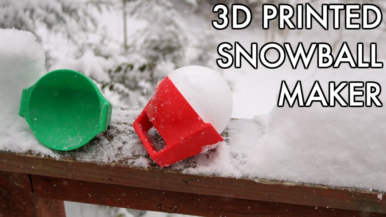 3D-принтер для снежков! Слепите свой собственный снежок!