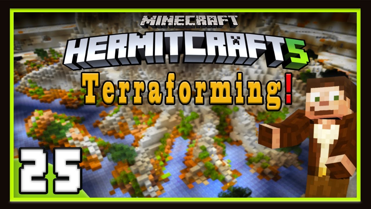 HermitCraft Season 5: HermitCity Epic Terraforming Timelapse   (Minecraft 1.12)