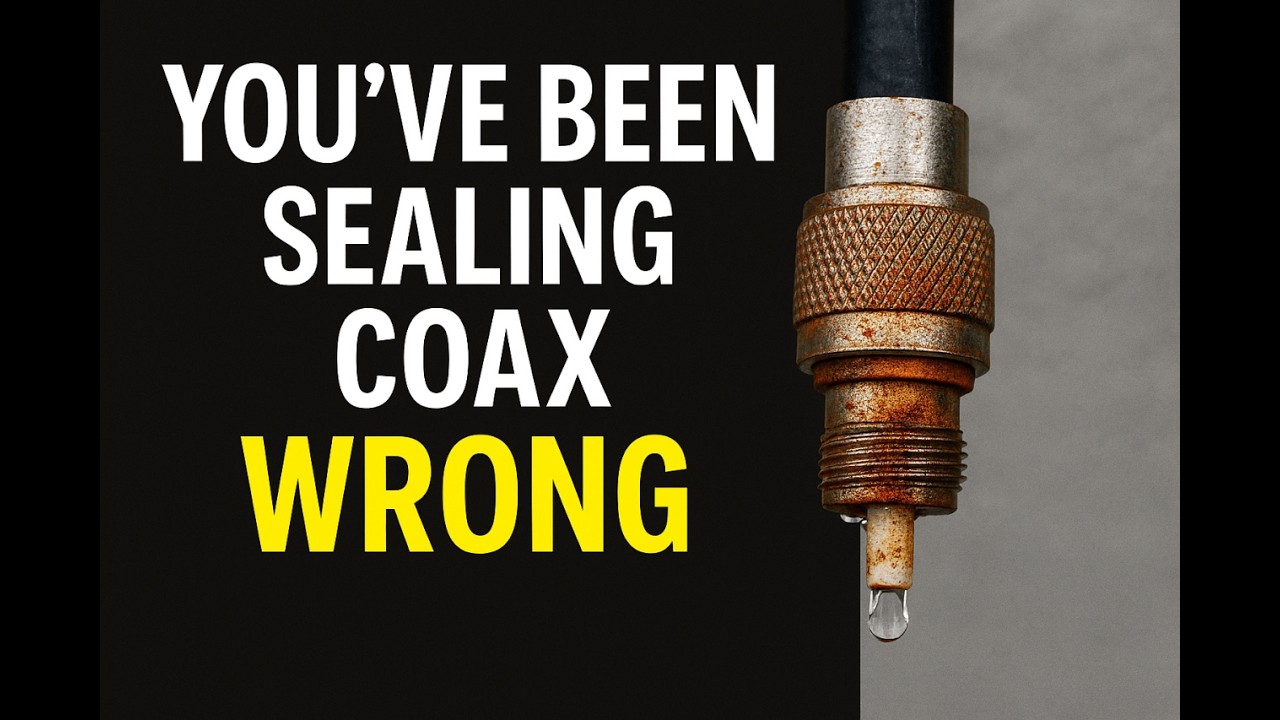 The RIGHT Way to Seal Coax – Lasts for YEARS!