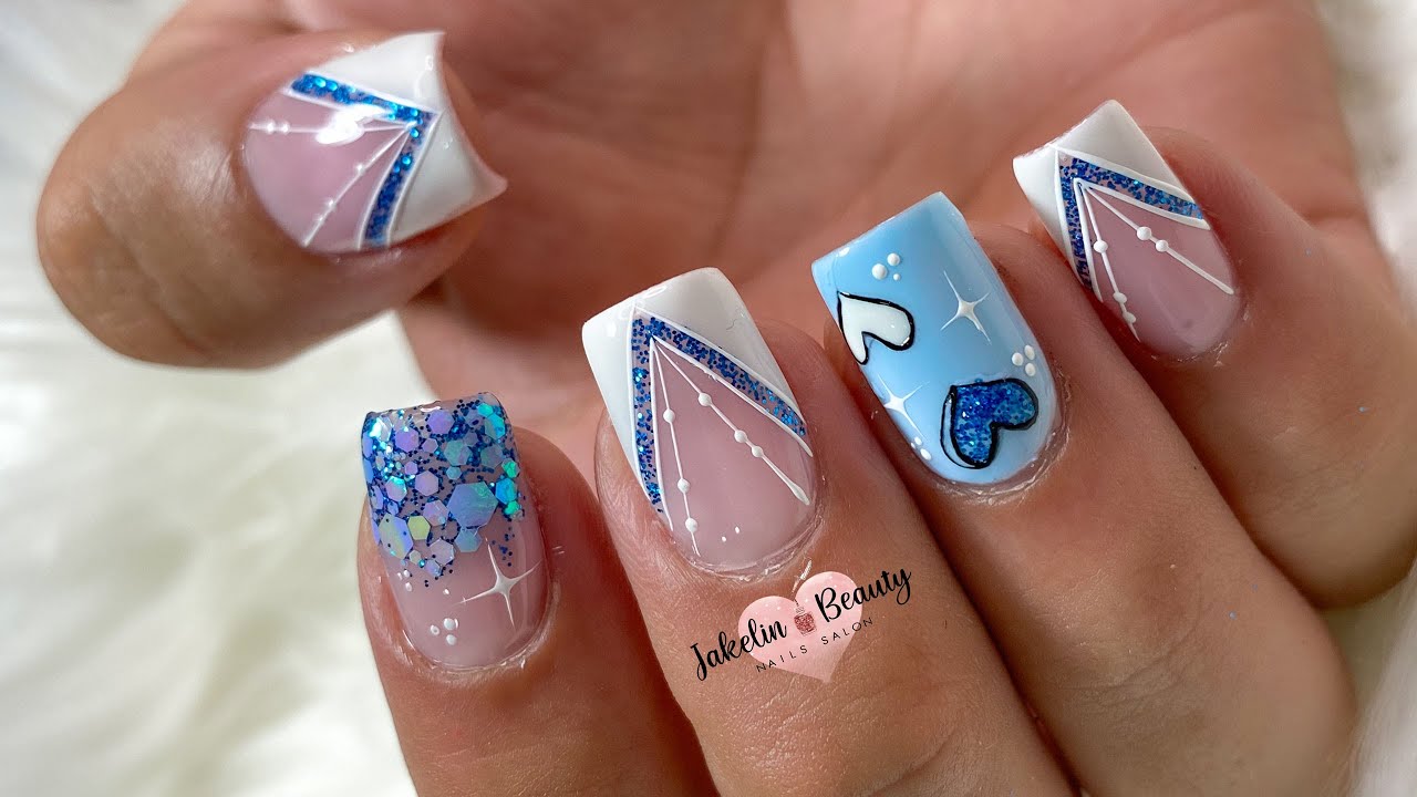 UÑAS CORTAS CON DECORACIÓN FÁCIL😍💅Nail art