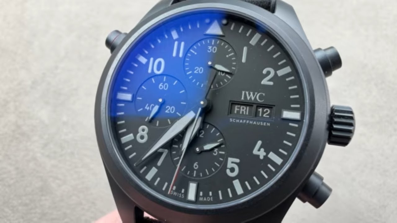 Обзор часов IWC Pilot's Watch Double Chronograph Top Gun IW3718-15