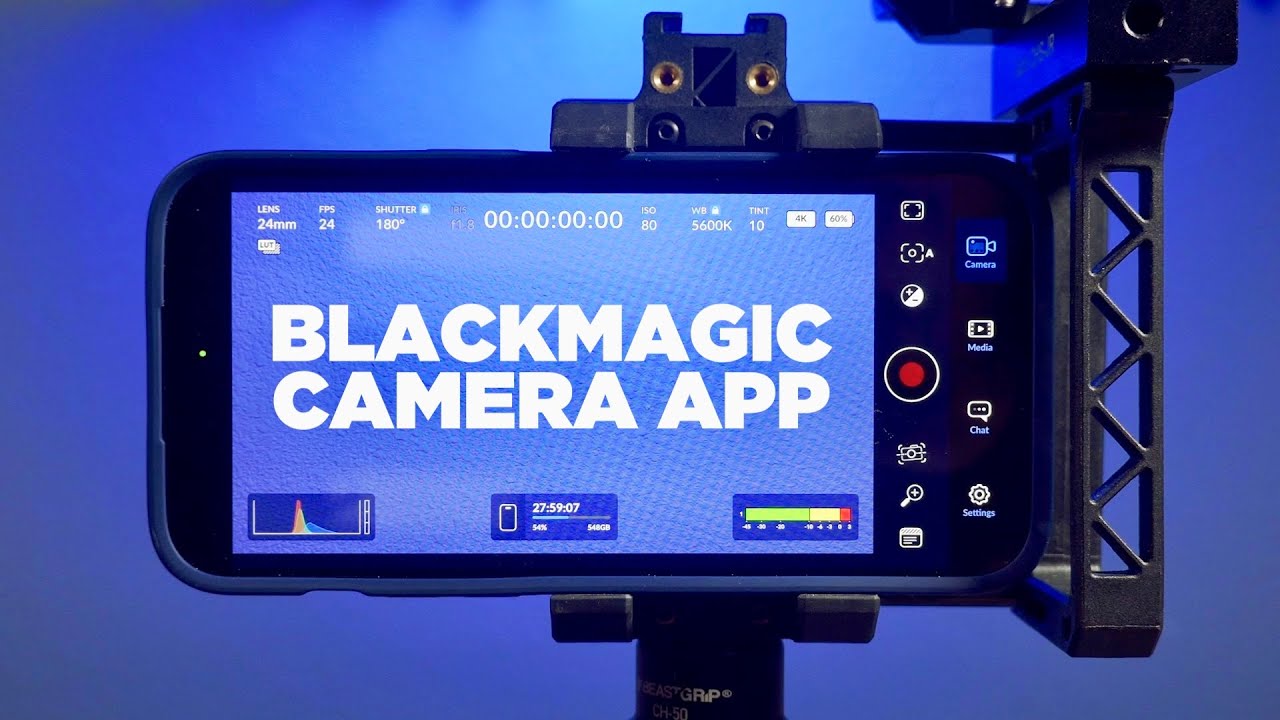 Изучите приложение Blackmagic Camera.