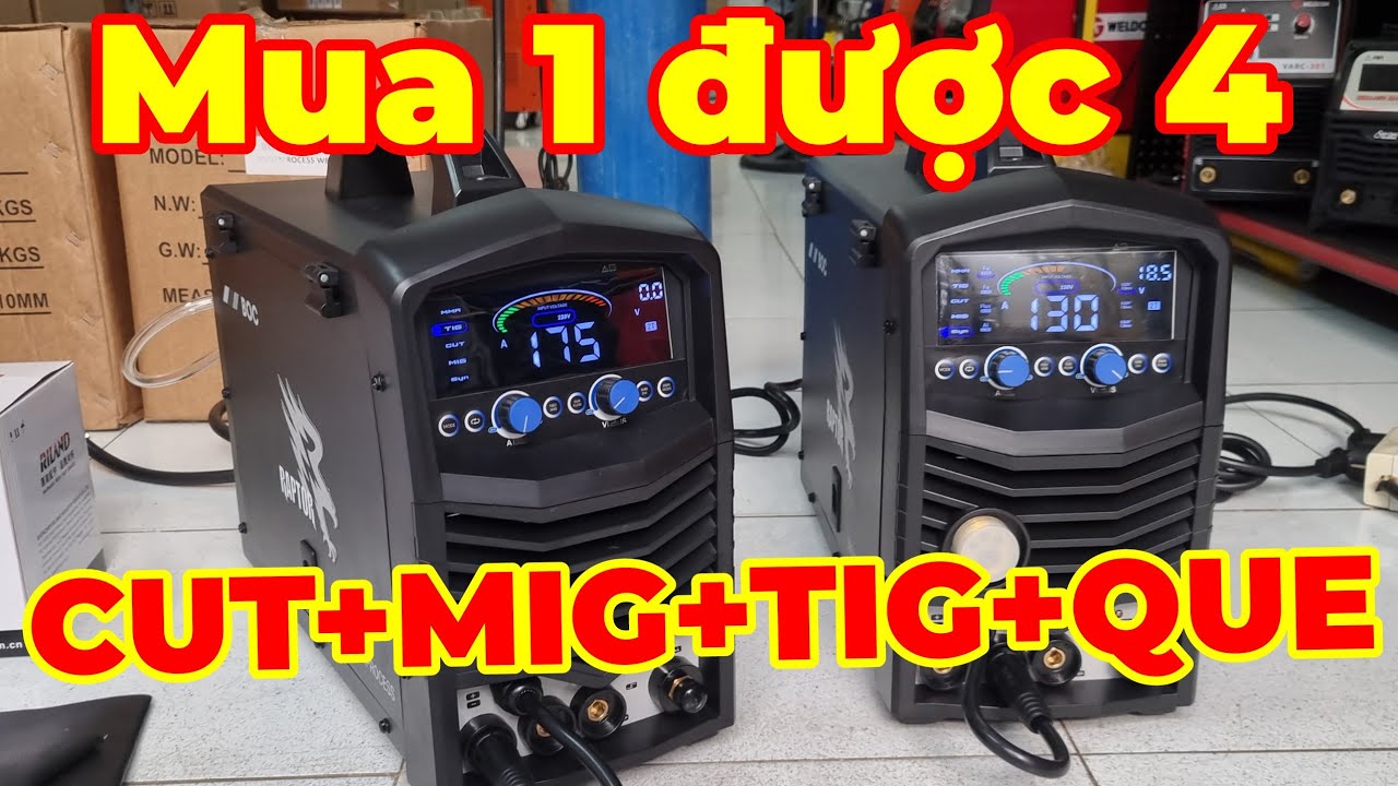 Máy hàn cắt đa năng giá rẻ BOC 200 Raptor Úc 4 trong 1 (cắt plasma, mig, tig, que) giá:8tr5