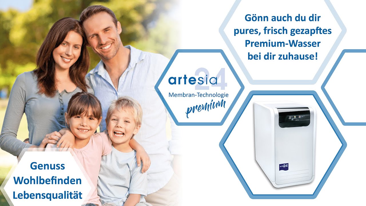 Erklärvideo H.Preiss Artesia24 - pures, belebtes Premium-Wasser durch Membran-Technologie
